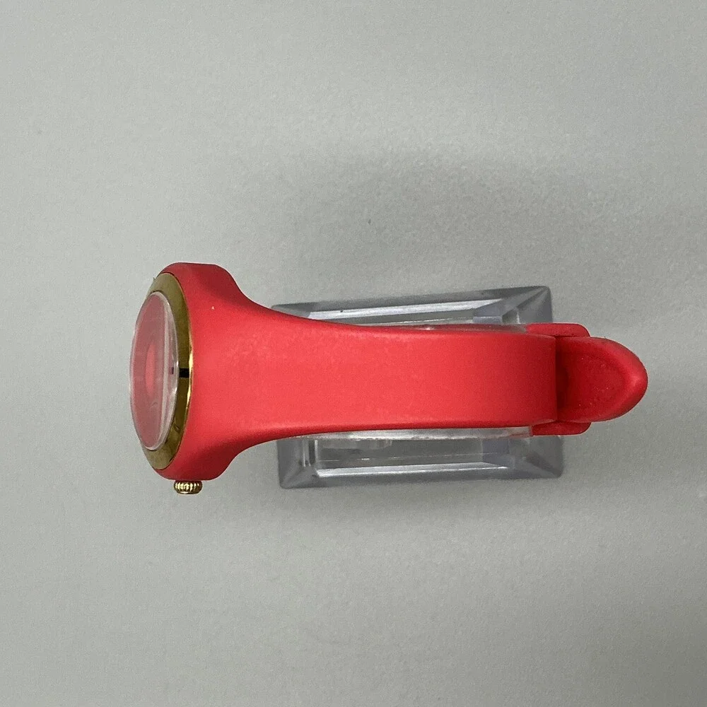 Kate Spade Live Colorfully Womens Watch 30mm Red Dial Gold Tone 0762 New Battery